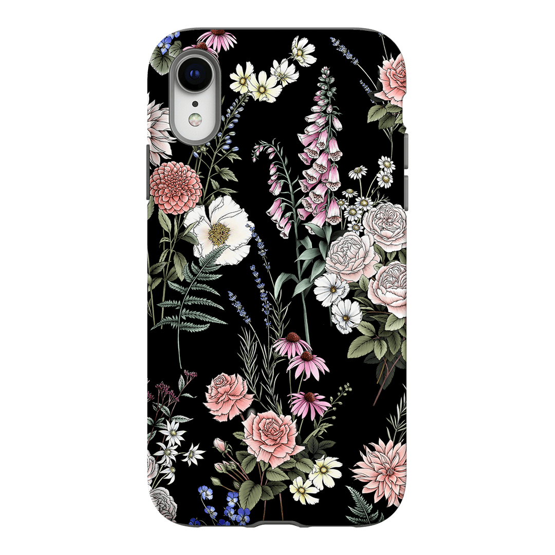 Garden Party Noir Printed Phone Cases iPhone XR / Armoured by Typoflora - The Dairy