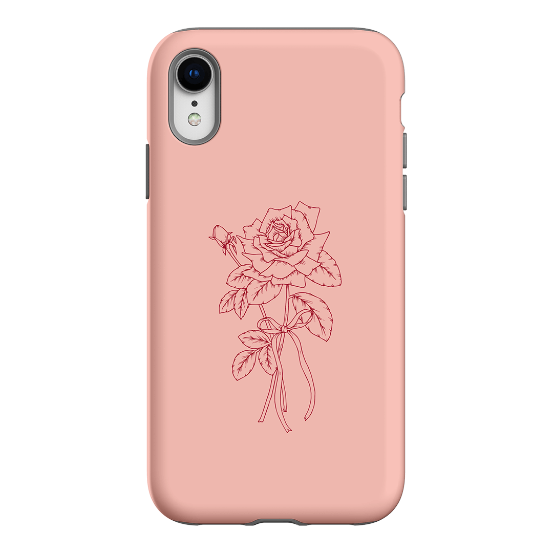 Pink Rose Printed Phone Cases iPhone XR / Armoured by Typoflora - The Dairy