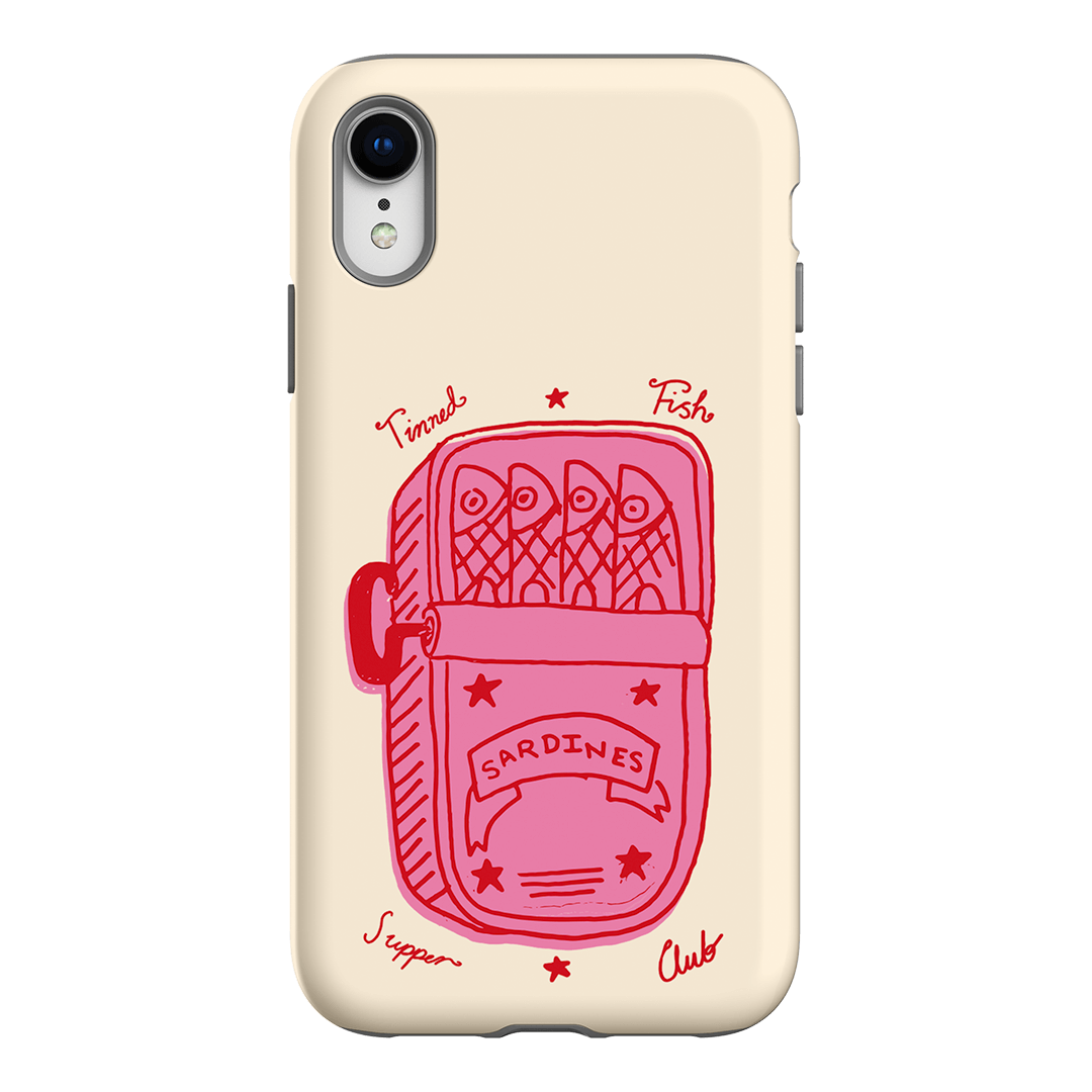 Sardine Social Red Printed Phone Cases iPhone XR / Armoured by The Dairy - The Dairy