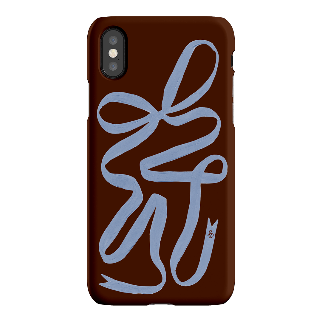 Mocha Ribbon Printed Phone Cases iPhone XS / Snap by Jasmine Dowling - The Dairy