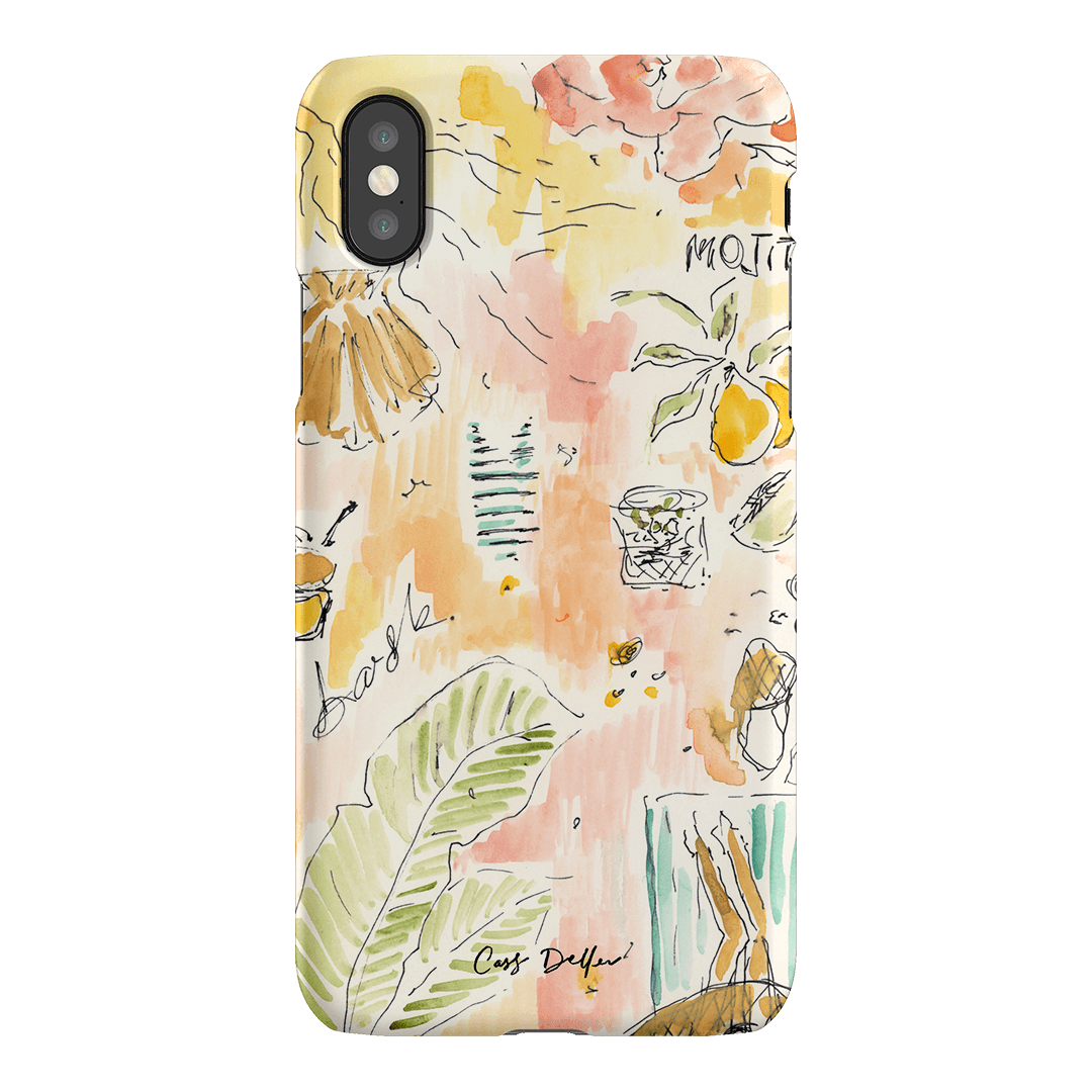 Mojito Printed Phone Cases iPhone XS / Snap by Cass Deller - The Dairy