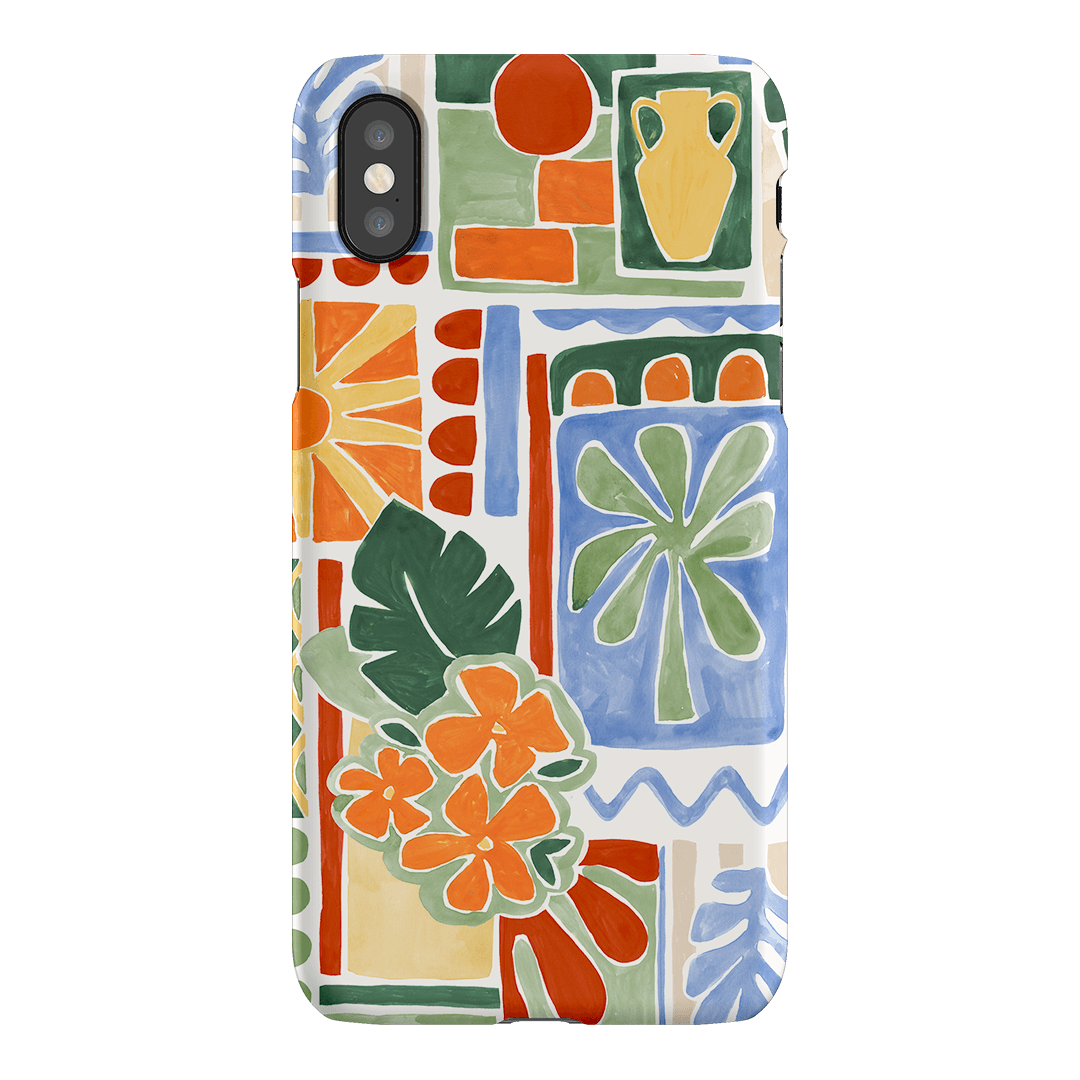 Tropicana Tile Printed Phone Cases iPhone XS / Snap by Charlie Taylor - The Dairy