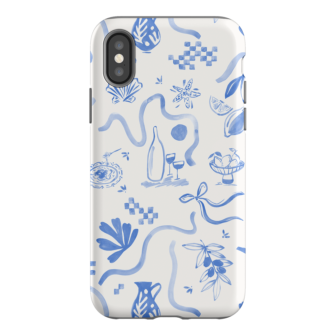 Mediterranean Wave Printed Phone Cases iPhone XS / Armoured by Charlie Taylor - The Dairy