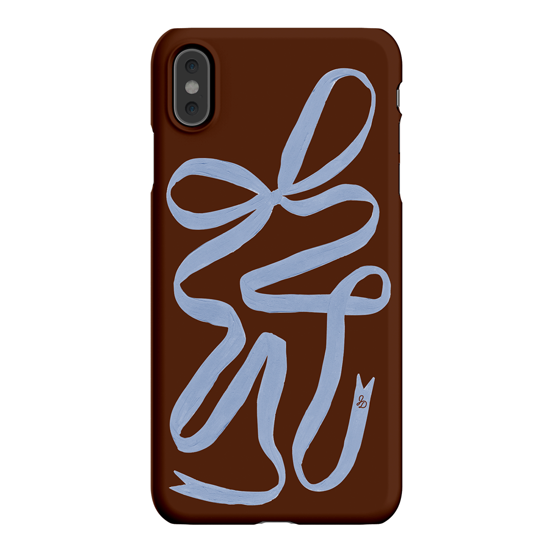 Mocha Ribbon Printed Phone Cases iPhone XS Max / Snap by Jasmine Dowling - The Dairy