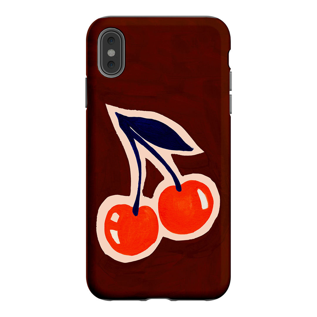 Cherries Printed Phone Cases iPhone XS Max / Armoured by Studio Bon - The Dairy