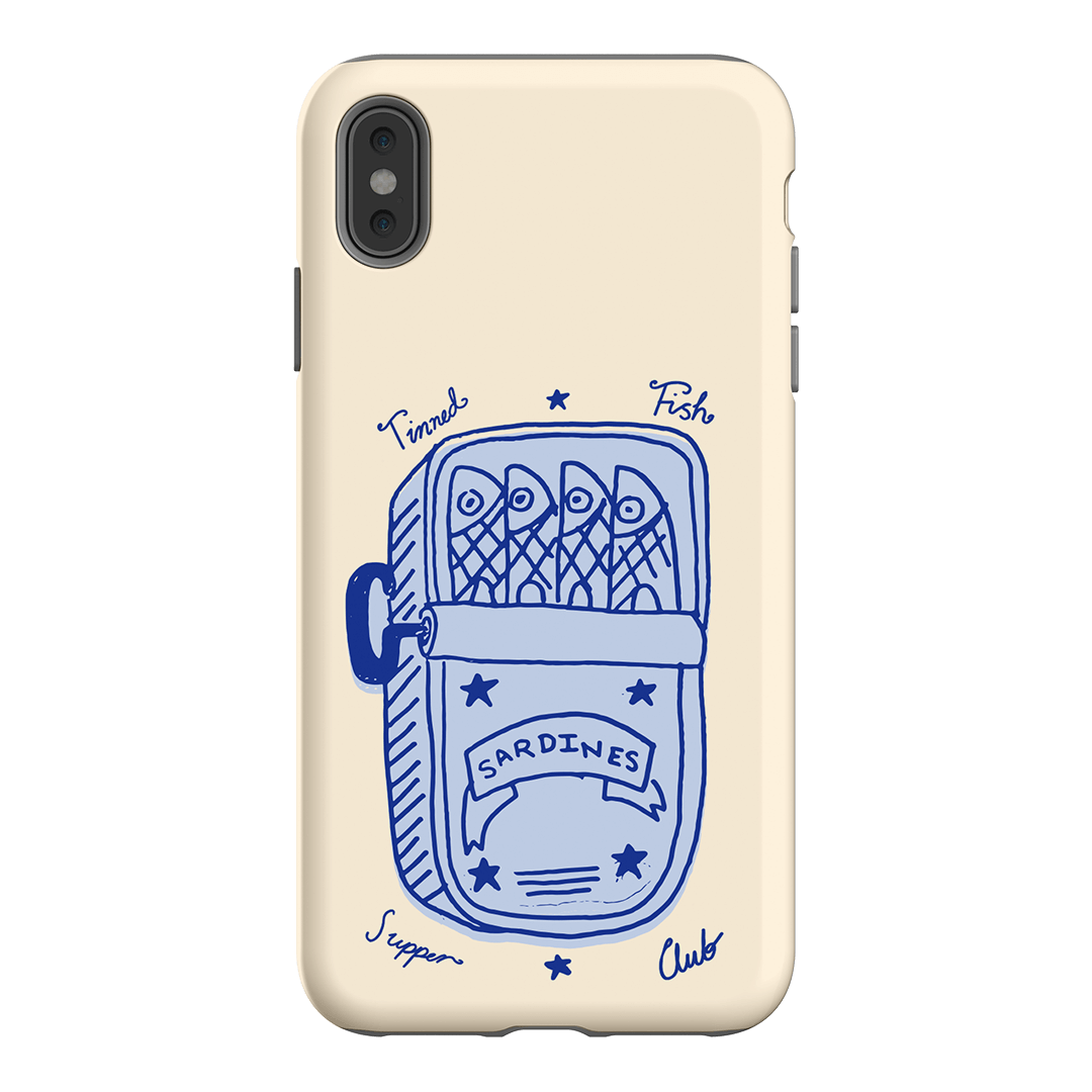 Sardine Social Blue Printed Phone Cases iPhone XS Max / Armoured by The Dairy - The Dairy