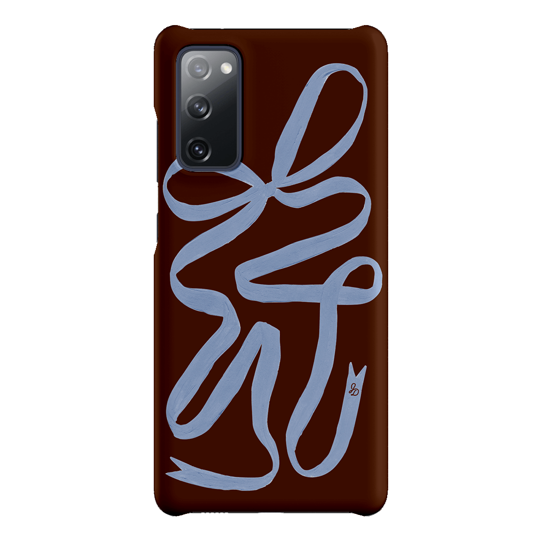 Mocha Ribbon Printed Phone Cases Samsung Galaxy S20 FE / Snap by Jasmine Dowling - The Dairy