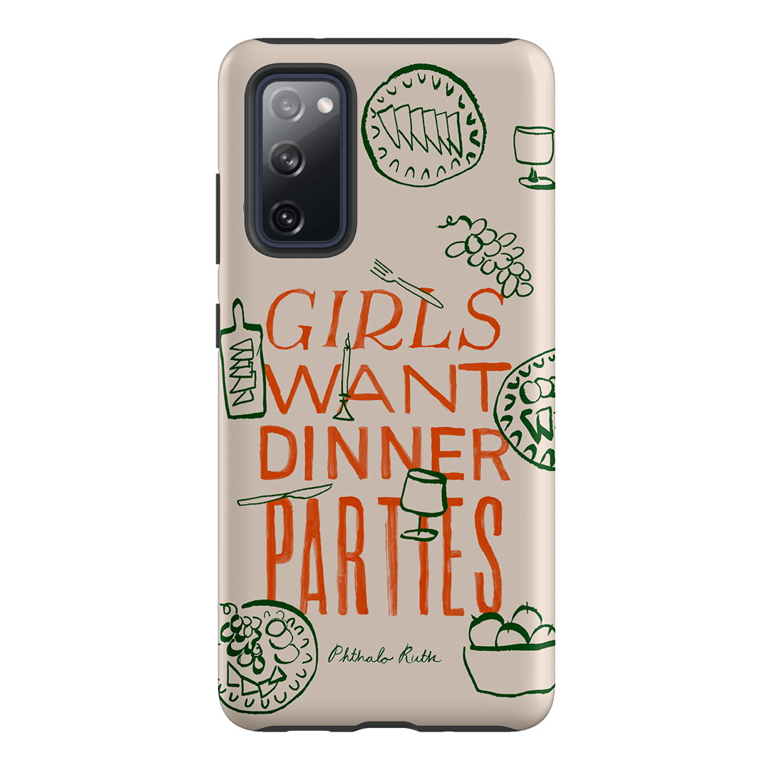 Dinner Parties Printed Phone Cases Samsung Galaxy S20 FE / Armoured by Phthalo Ruth - The Dairy