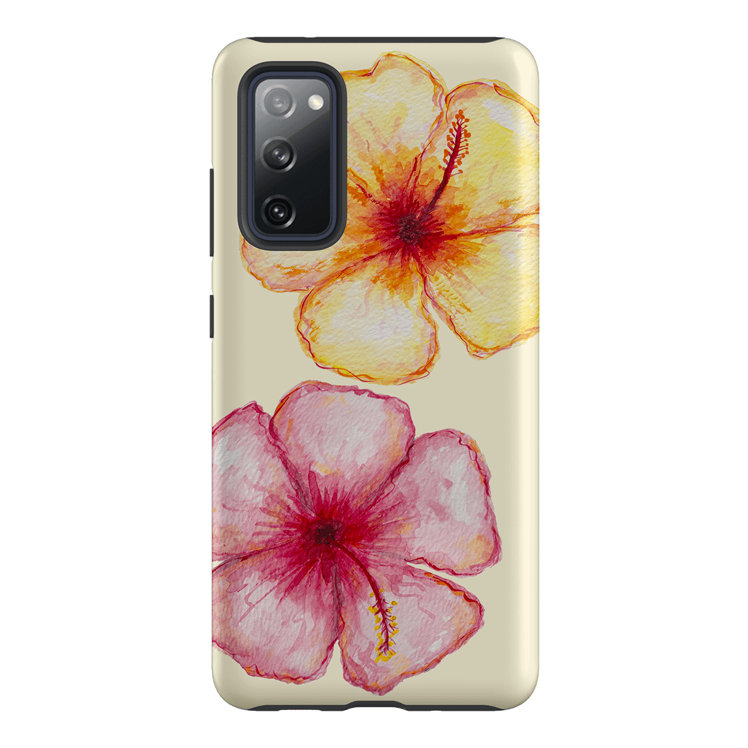 Hibiscus Flower Yellow Printed Phone Cases Samsung Galaxy S20 FE / Armoured by BG. Studio - The Dairy