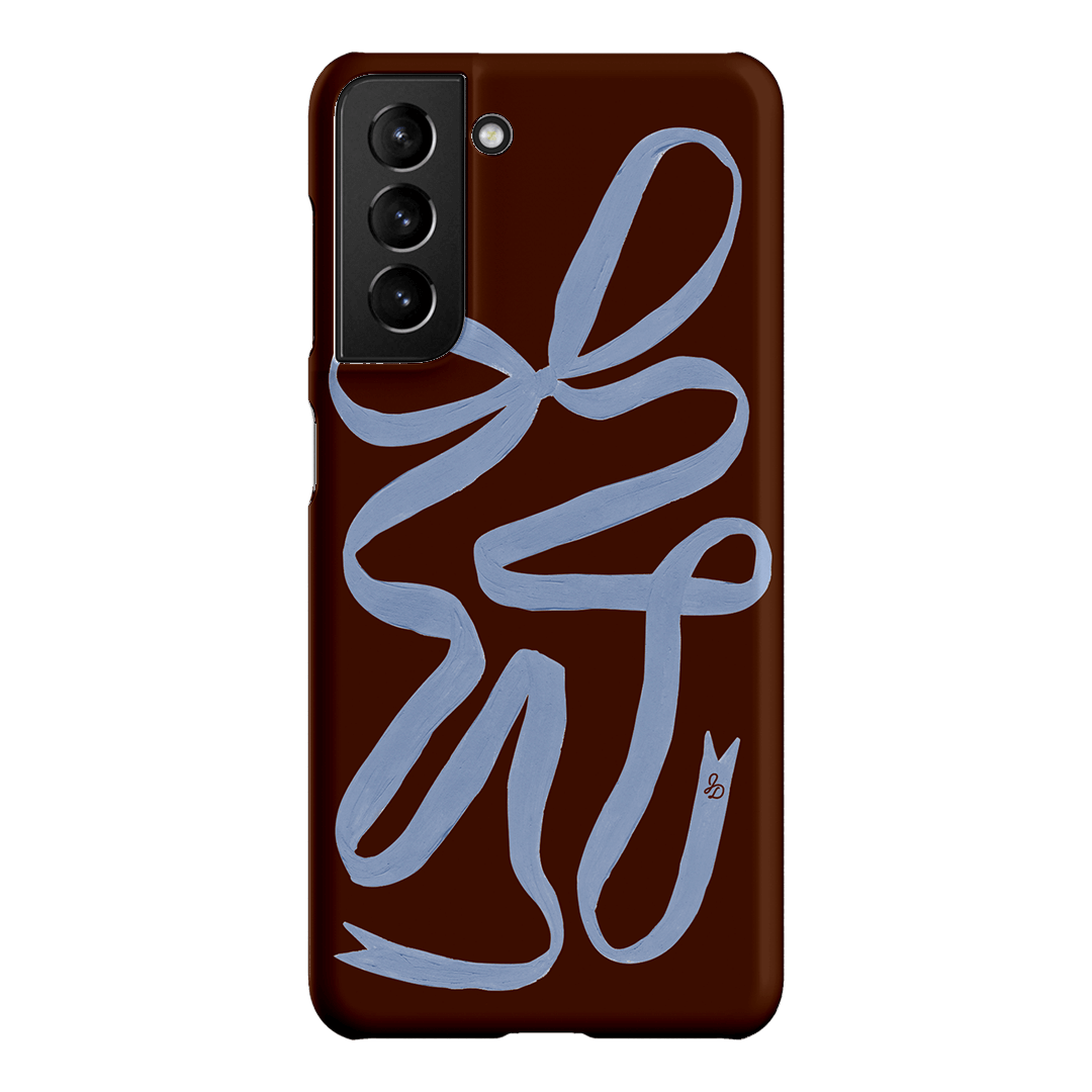 Mocha Ribbon Printed Phone Cases Samsung Galaxy S21 / Snap by Jasmine Dowling - The Dairy