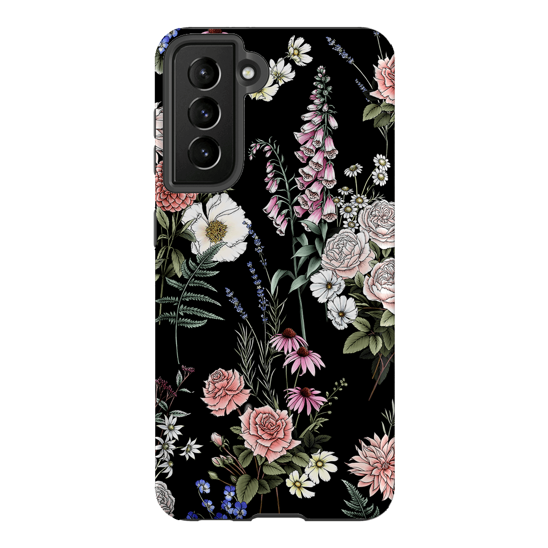 Garden Party Noir Printed Phone Cases Samsung Galaxy S21 / Armoured by Typoflora - The Dairy