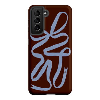 Mocha Ribbon Printed Phone Cases Samsung Galaxy S21 / Armoured by Jasmine Dowling - The Dairy