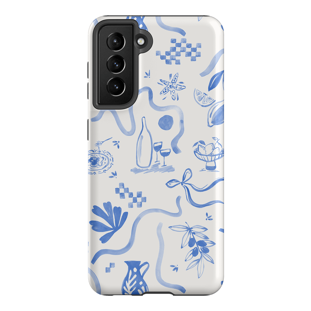 Mediterranean Wave Printed Phone Cases Samsung Galaxy S21 / Armoured by Charlie Taylor - The Dairy