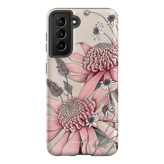 Pink Waratah Printed Phone Cases Samsung Galaxy S21 / Armoured by Typoflora - The Dairy