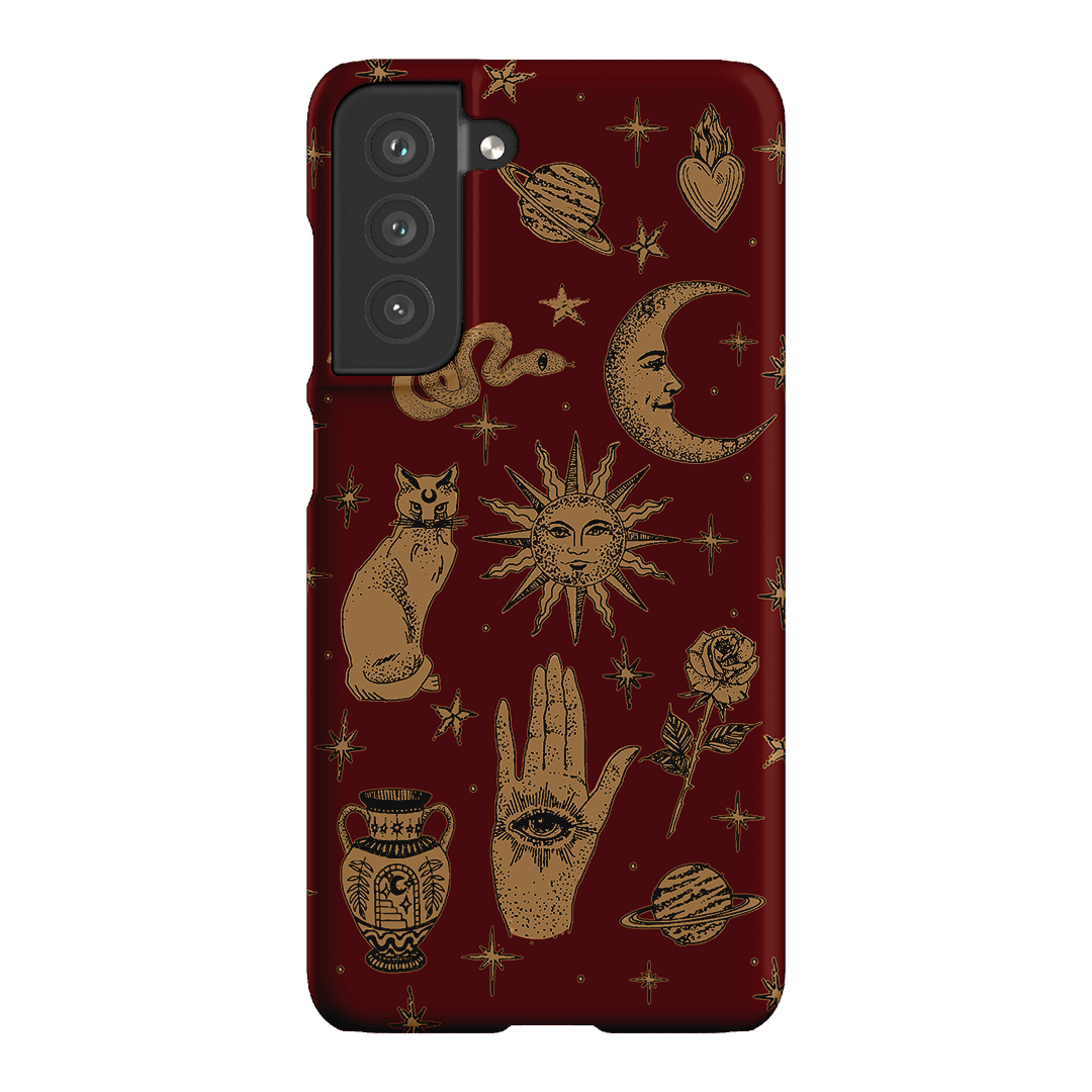 Astro Flash Red Printed Phone Cases Samsung Galaxy S21 FE / Snap by Veronica Tucker - The Dairy