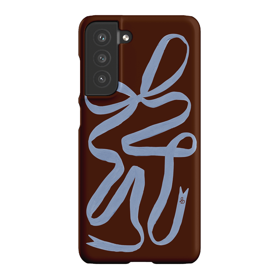 Mocha Ribbon Printed Phone Cases Samsung Galaxy S21 FE / Snap by Jasmine Dowling - The Dairy