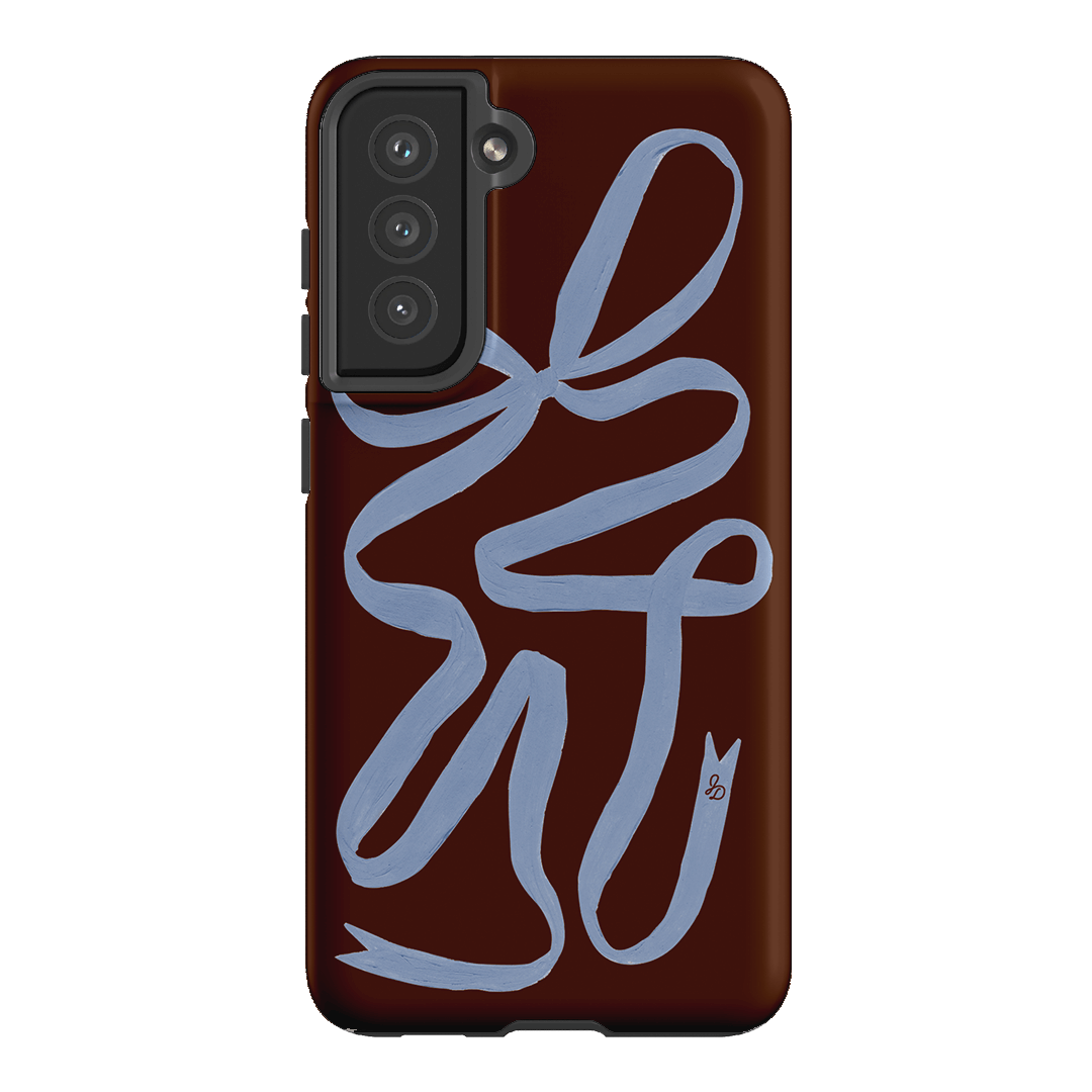Mocha Ribbon Printed Phone Cases Samsung Galaxy S21 FE / Armoured by Jasmine Dowling - The Dairy