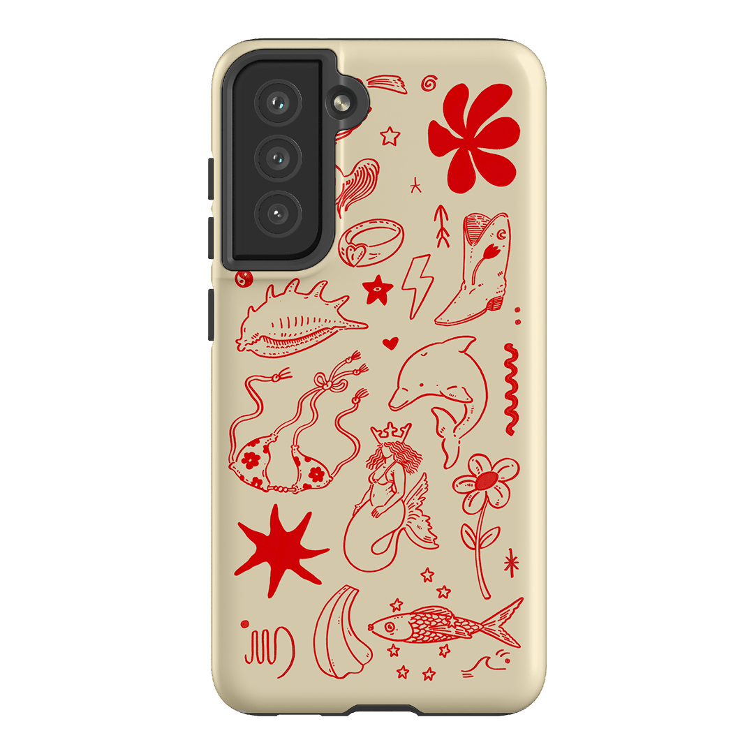 Spiced Cowboy Cream Printed Phone Cases Samsung Galaxy S21 FE / Armoured by Easty Beasty - The Dairy