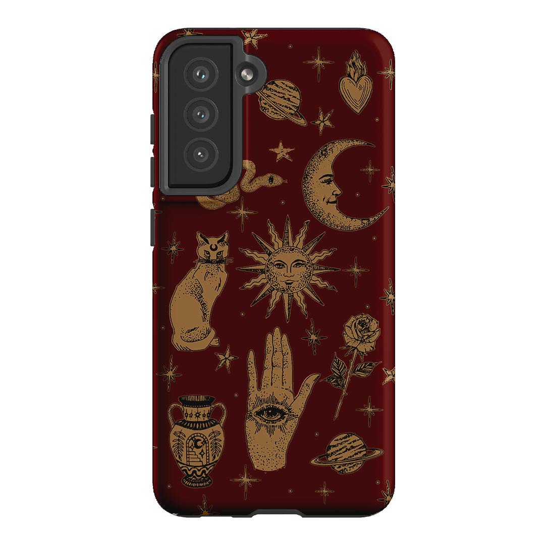 Astro Flash Red Printed Phone Cases Samsung Galaxy S21 FE / Armoured by Veronica Tucker - The Dairy