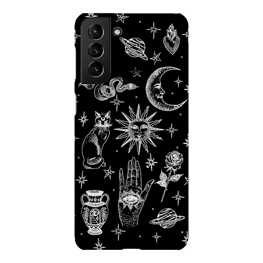 Astro Flash Monochrome Printed Phone Cases Samsung Galaxy S21 Plus / Snap by Veronica Tucker - The Dairy