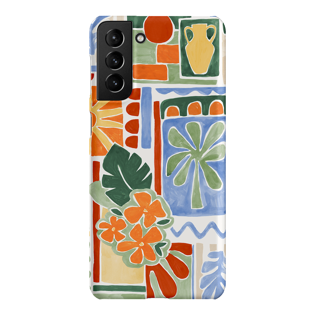 Tropicana Tile Printed Phone Cases Samsung Galaxy S21 Plus / Snap by Charlie Taylor - The Dairy