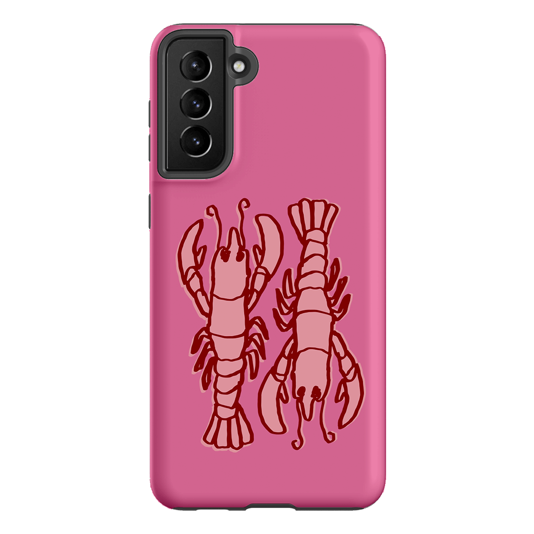 Lobster Love Pink Printed Phone Cases Samsung Galaxy S21 Plus / Armoured by The Dairy - The Dairy