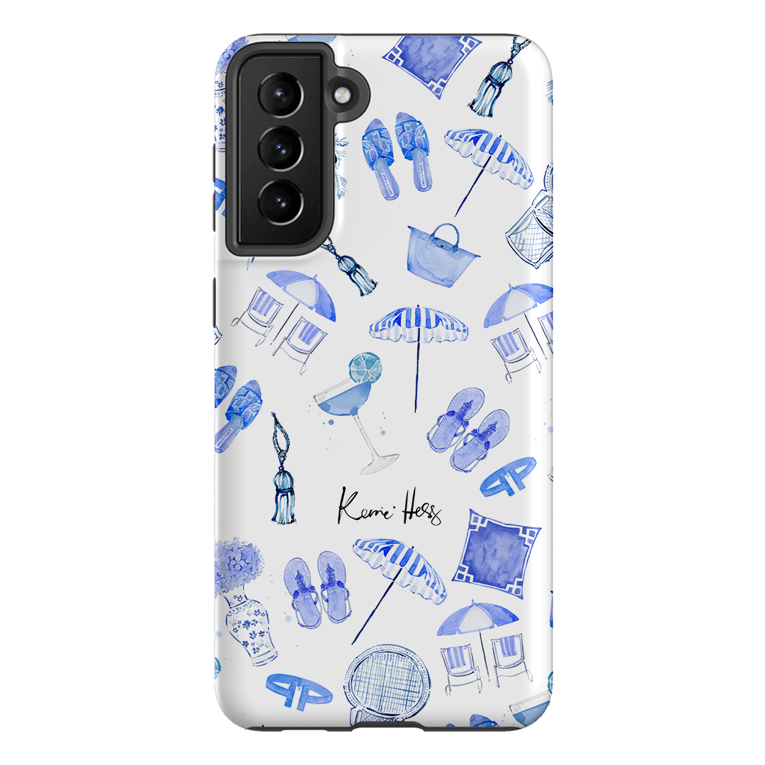 Santorini Printed Phone Cases Samsung Galaxy S21 Plus / Armoured by Kerrie Hess - The Dairy