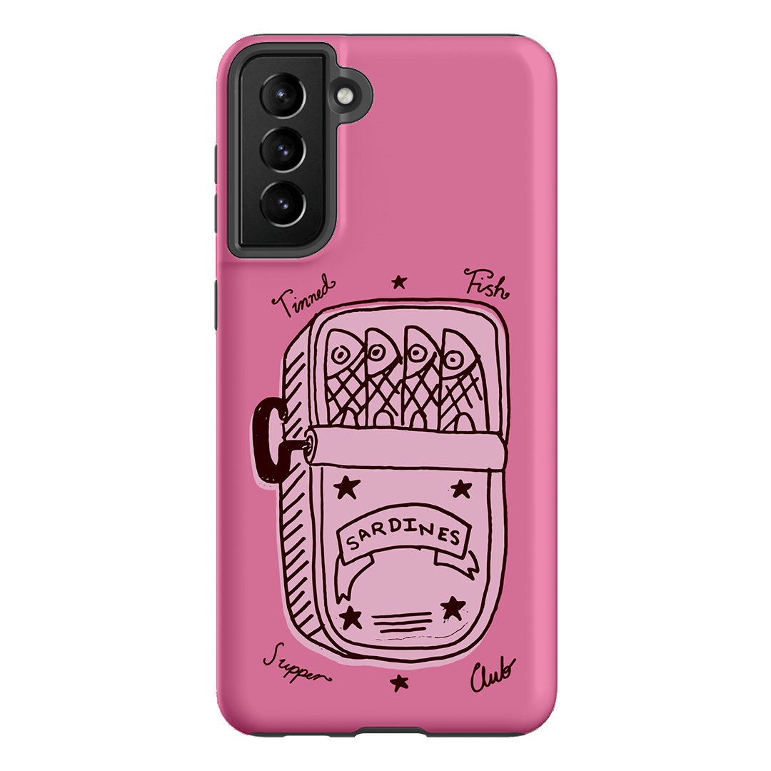 Sardine Social Pink Printed Phone Cases Samsung Galaxy S21 Plus / Armoured by The Dairy - The Dairy