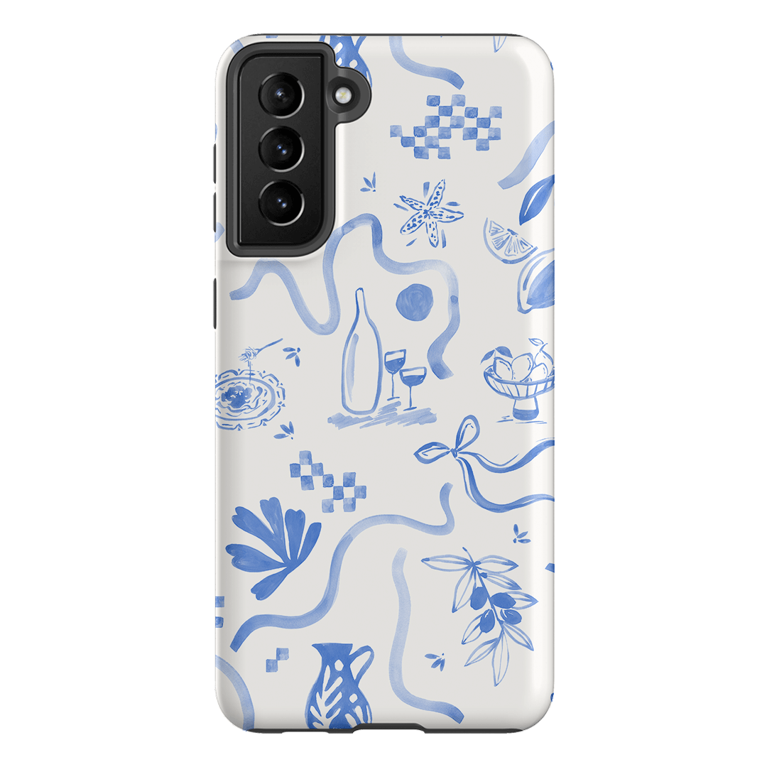 Mediterranean Wave Printed Phone Cases by Charlie Taylor - The Dairy