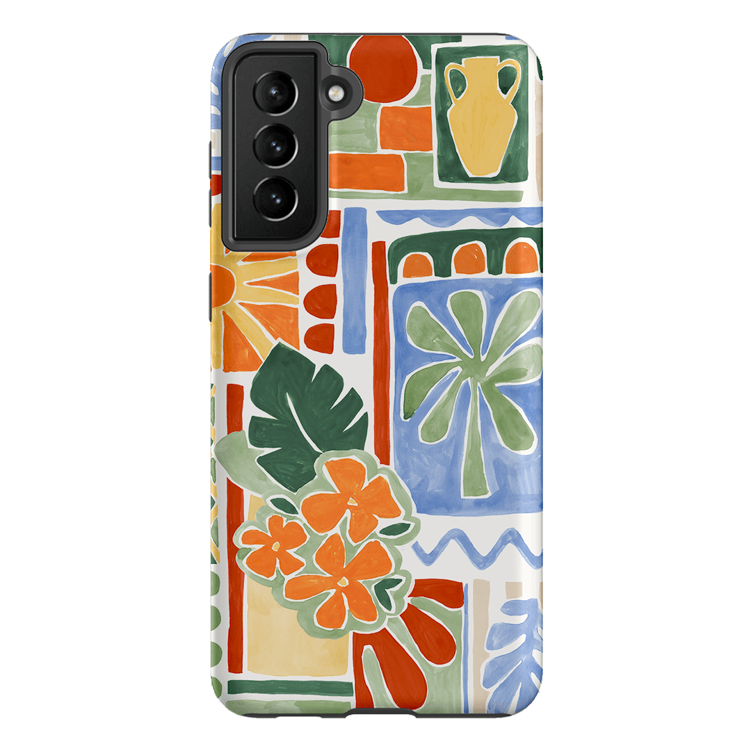 Tropicana Tile Printed Phone Cases Samsung Galaxy S21 Plus / Armoured by Charlie Taylor - The Dairy