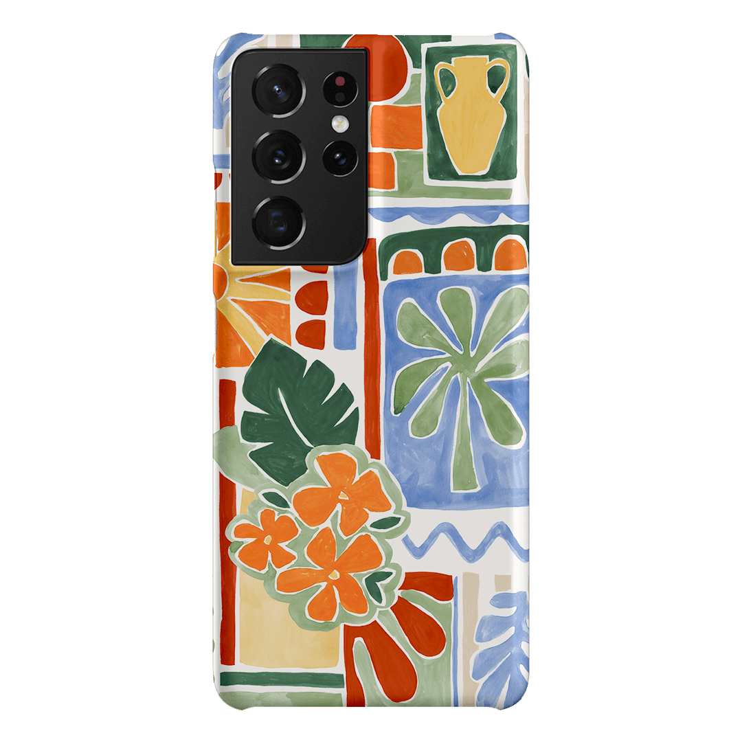 Tropicana Tile Printed Phone Cases Samsung Galaxy S21 Ultra / Snap by Charlie Taylor - The Dairy