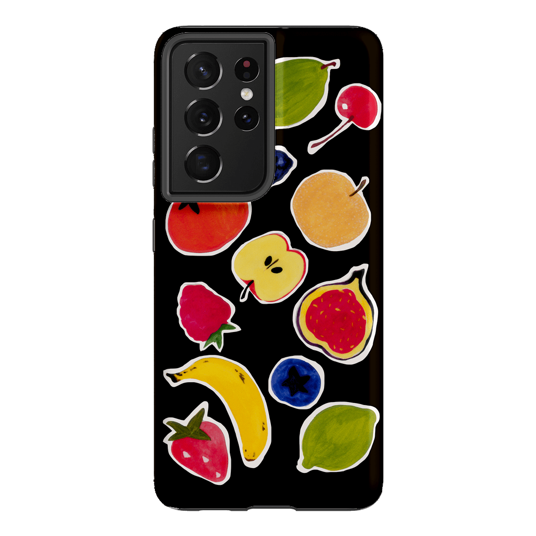 Fruit Stickers Printed Phone Cases Samsung Galaxy S21 Ultra / Armoured by Studio Bon - The Dairy