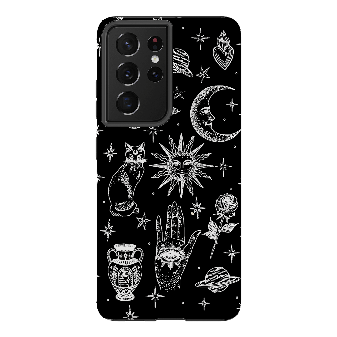 Astro Flash Monochrome Printed Phone Cases Samsung Galaxy S21 Ultra / Armoured by Veronica Tucker - The Dairy