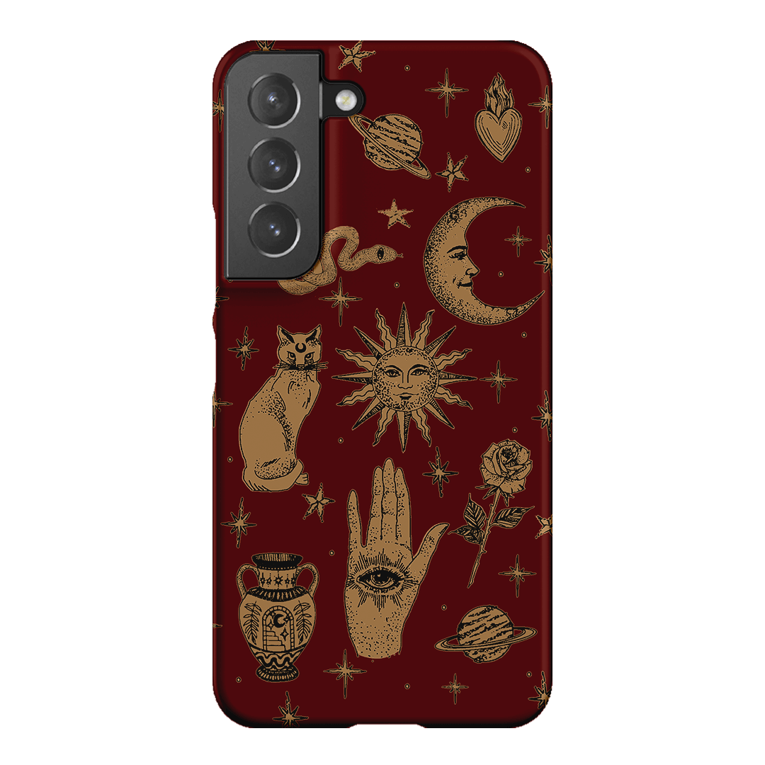 Astro Flash Red Printed Phone Cases Samsung Galaxy S22 / Snap by Veronica Tucker - The Dairy