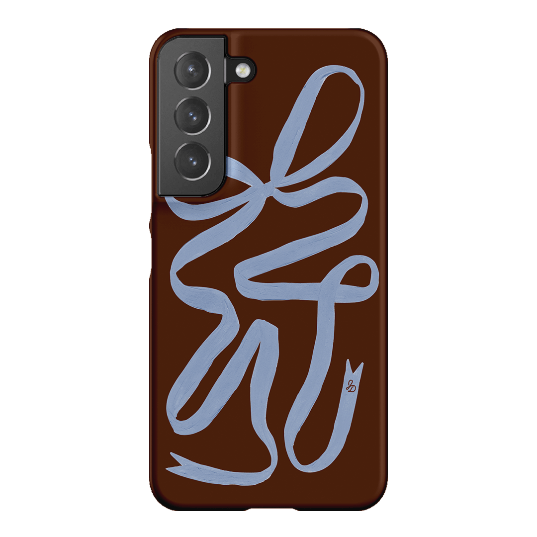 Mocha Ribbon Printed Phone Cases Samsung Galaxy S22 / Snap by Jasmine Dowling - The Dairy