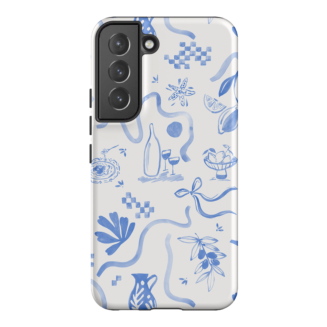 Mediterranean Wave Printed Phone Cases Samsung Galaxy S22 / Armoured by Charlie Taylor - The Dairy