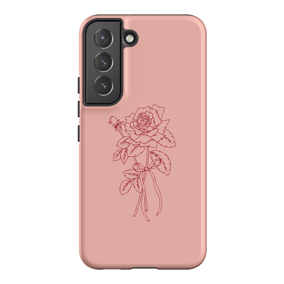 Pink Rose Printed Phone Cases Samsung Galaxy S22 / Armoured by Typoflora - The Dairy