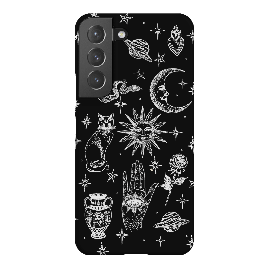 Astro Flash Monochrome Printed Phone Cases Samsung Galaxy S22 Plus / Snap by Veronica Tucker - The Dairy