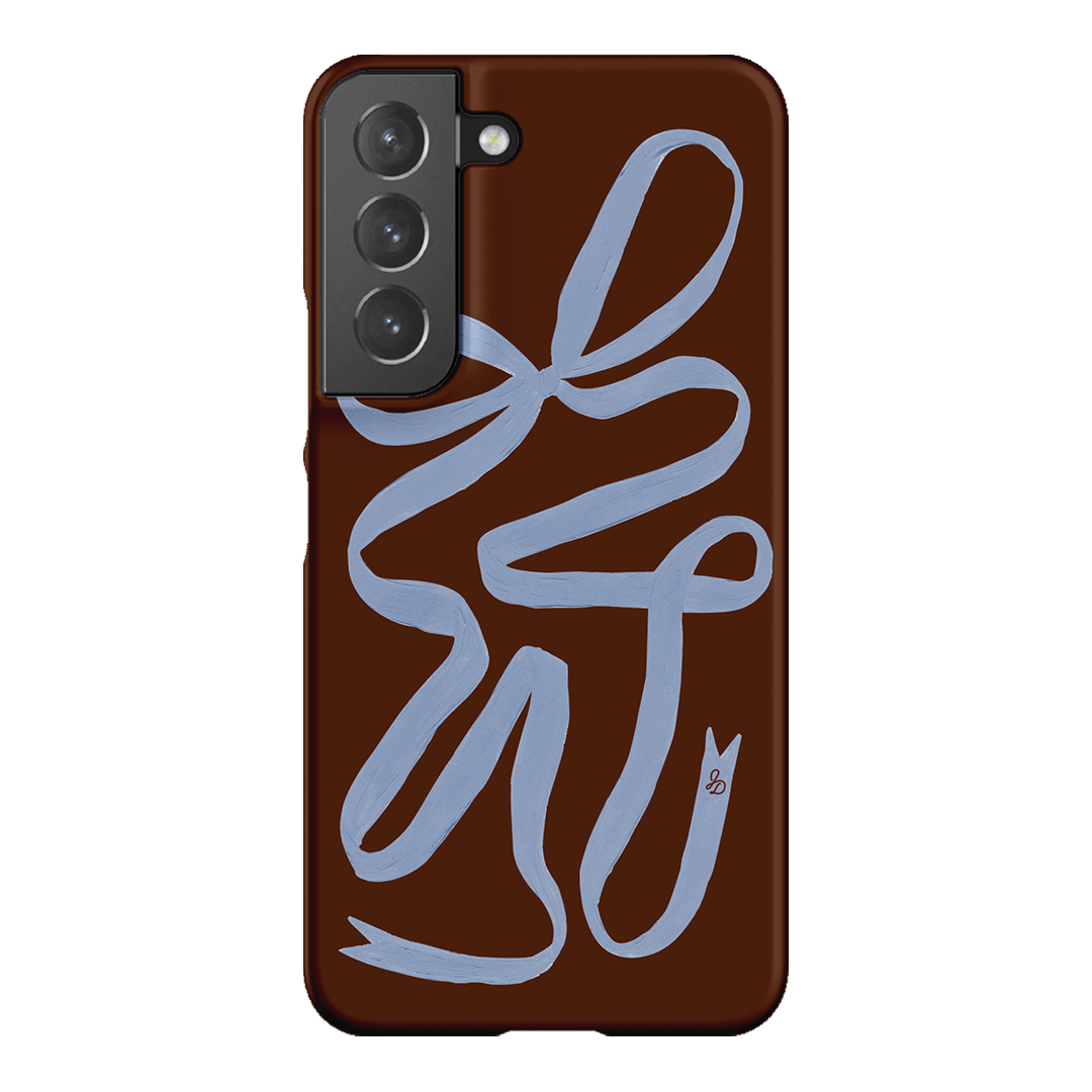 Mocha Ribbon Printed Phone Cases Samsung Galaxy S22 Plus / Snap by Jasmine Dowling - The Dairy