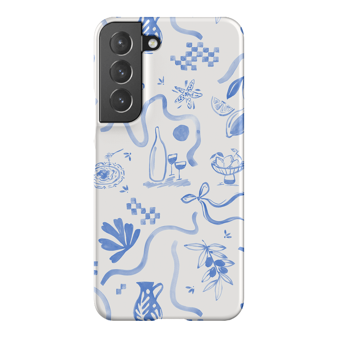Mediterranean Wave Printed Phone Cases Samsung Galaxy S22 Plus / Snap by Charlie Taylor - The Dairy