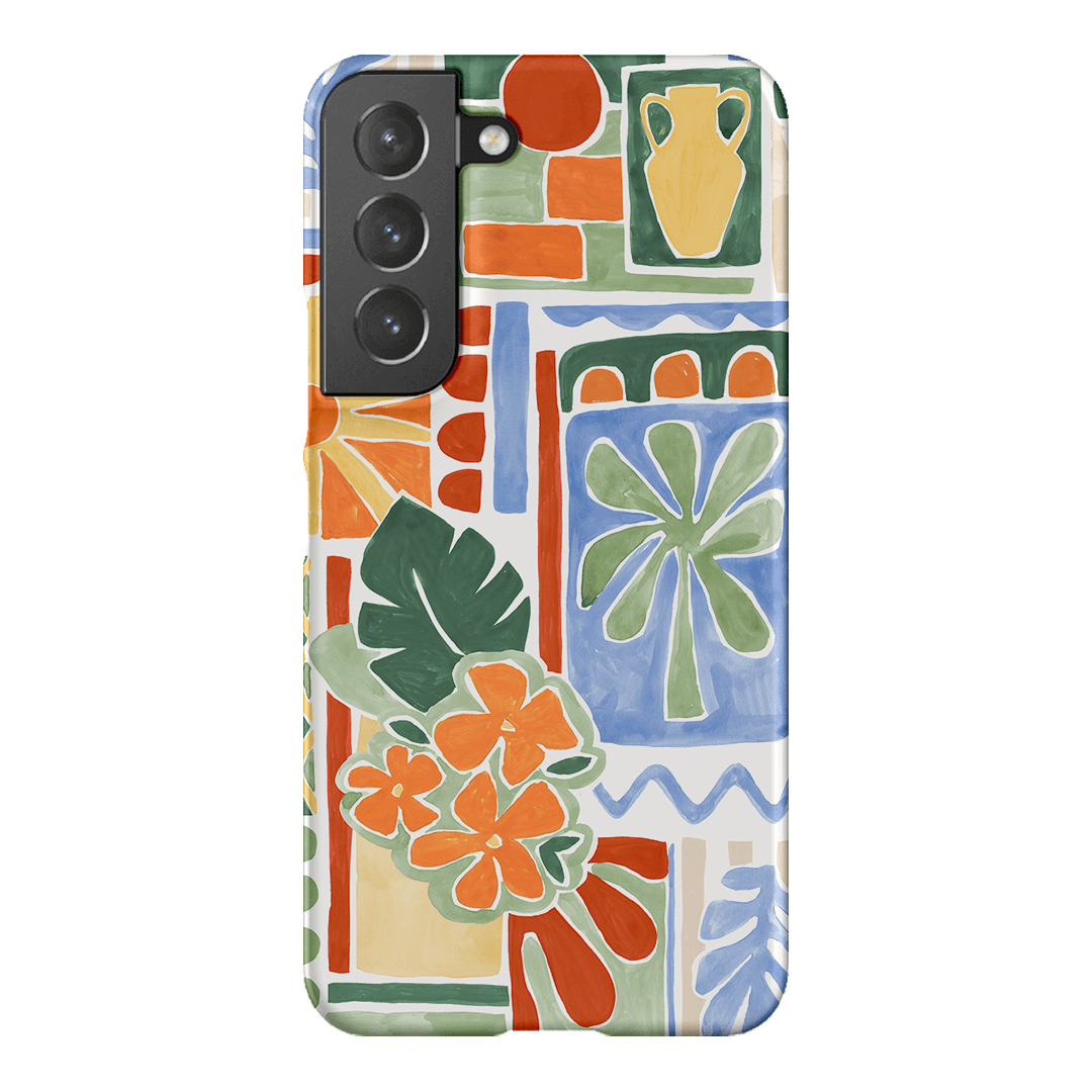 Tropicana Tile Printed Phone Cases Samsung Galaxy S22 Plus / Snap by Charlie Taylor - The Dairy