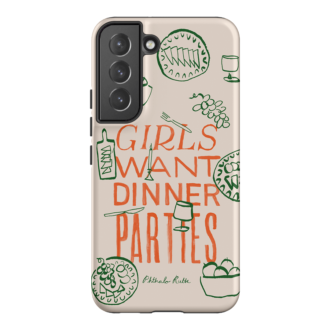 Dinner Parties Printed Phone Cases Samsung Galaxy S22 Plus / Armoured by Phthalo Ruth - The Dairy