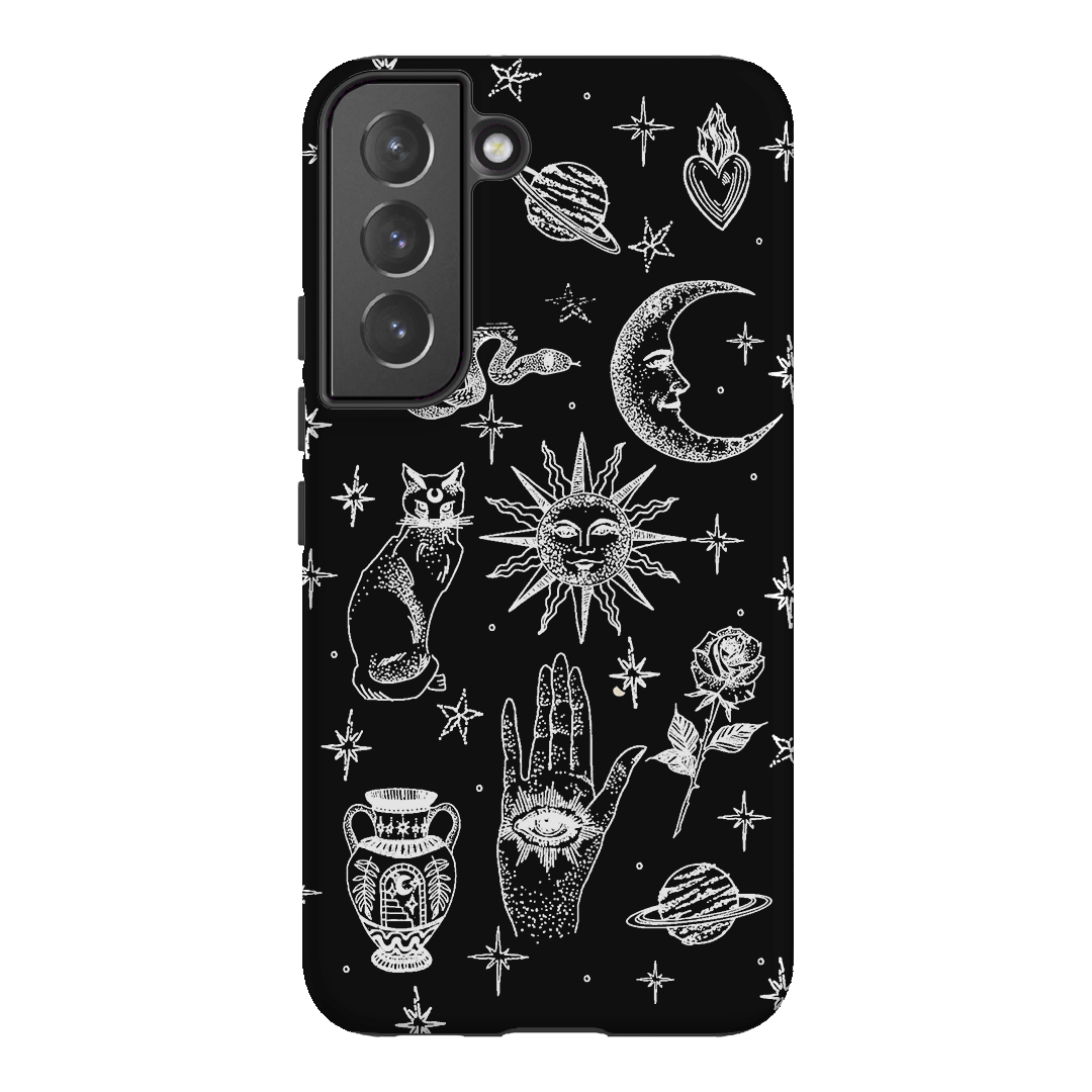 Astro Flash Monochrome Printed Phone Cases Samsung Galaxy S22 Plus / Armoured by Veronica Tucker - The Dairy