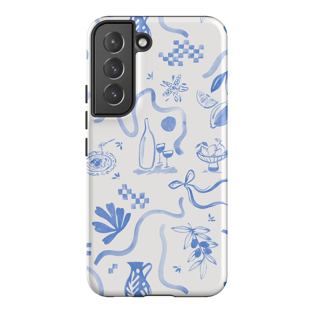 Mediterranean Wave Printed Phone Cases Samsung Galaxy S22 Plus / Armoured by Charlie Taylor - The Dairy