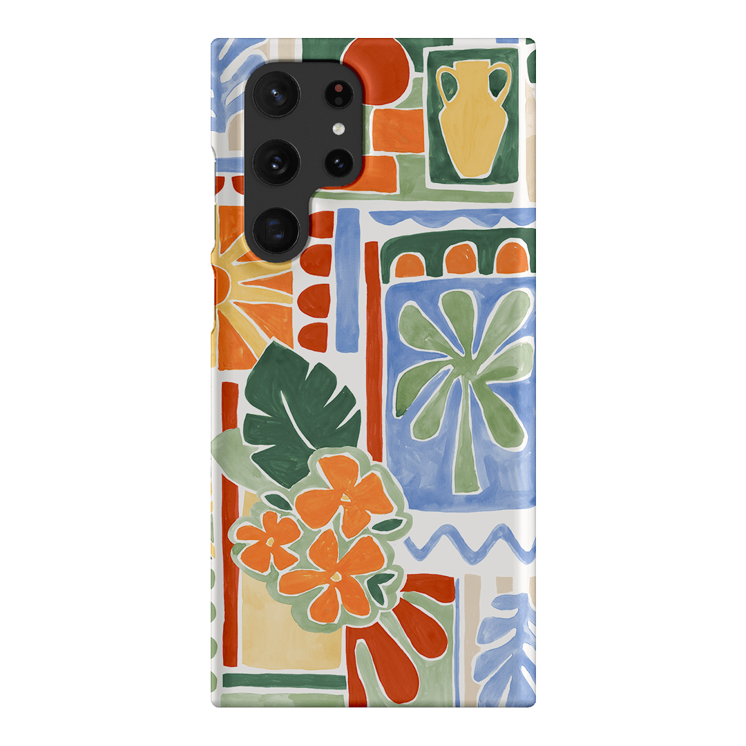 Tropicana Tile Printed Phone Cases Samsung Galaxy S22 Ultra / Snap by Charlie Taylor - The Dairy