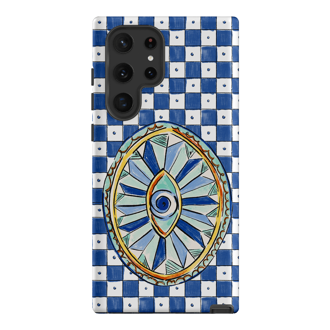 Evil Eye Printed Phone Cases Samsung Galaxy S22 Ultra / Armoured by Fenton & Fenton - The Dairy