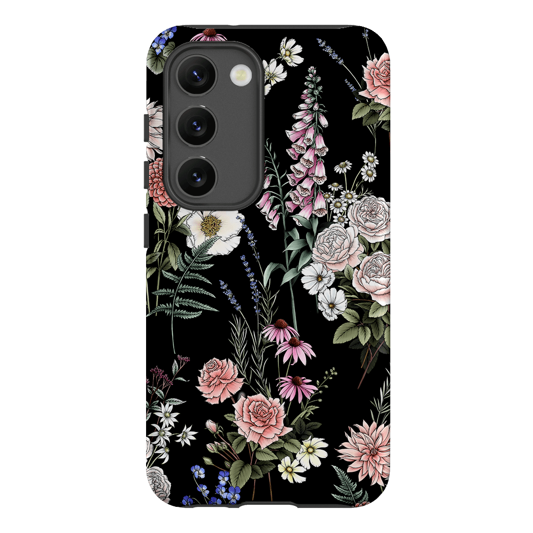 Garden Party Noir Printed Phone Cases Samsung Galaxy S23 / Armoured by Typoflora - The Dairy