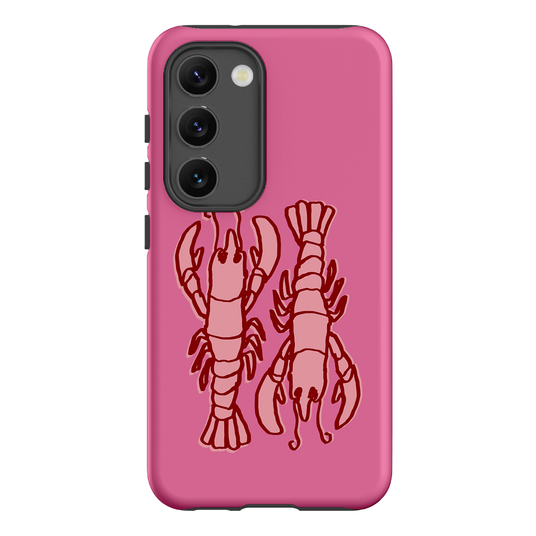 Lobster Love Pink Printed Phone Cases Samsung Galaxy S23 / Armoured by The Dairy - The Dairy