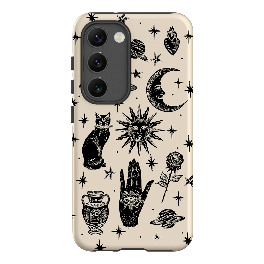 Astro Flash Beige Printed Phone Cases Samsung Galaxy S23 / Armoured by Veronica Tucker - The Dairy