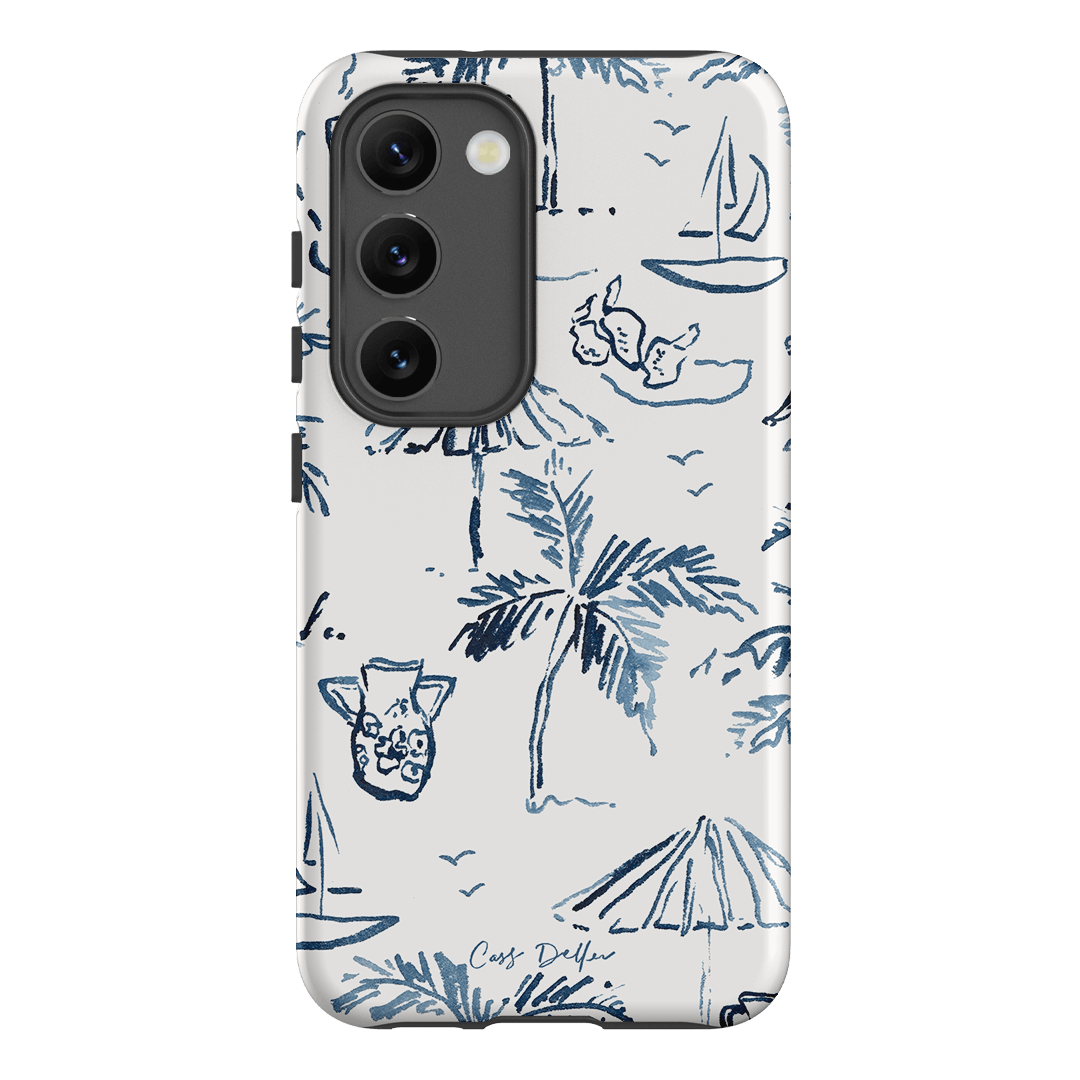 Balmy Blue Printed Phone Cases Samsung Galaxy S23 / Armoured by Cass Deller - The Dairy